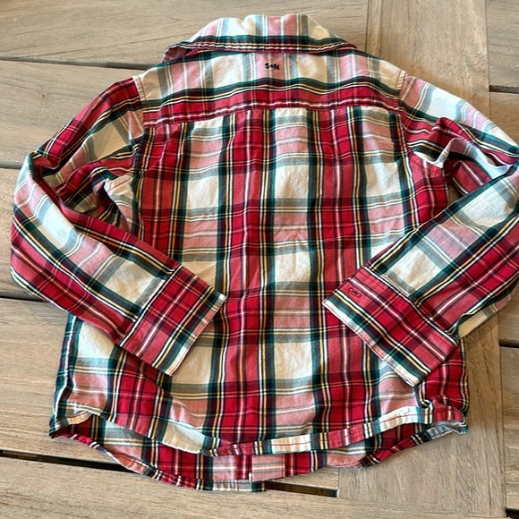 SAMMY + NAT PLAY COLLECTION CLASSIC POPLIN BUTTONDOWN IN RED TARTAN, Size 4 - Picture 7 of 8
